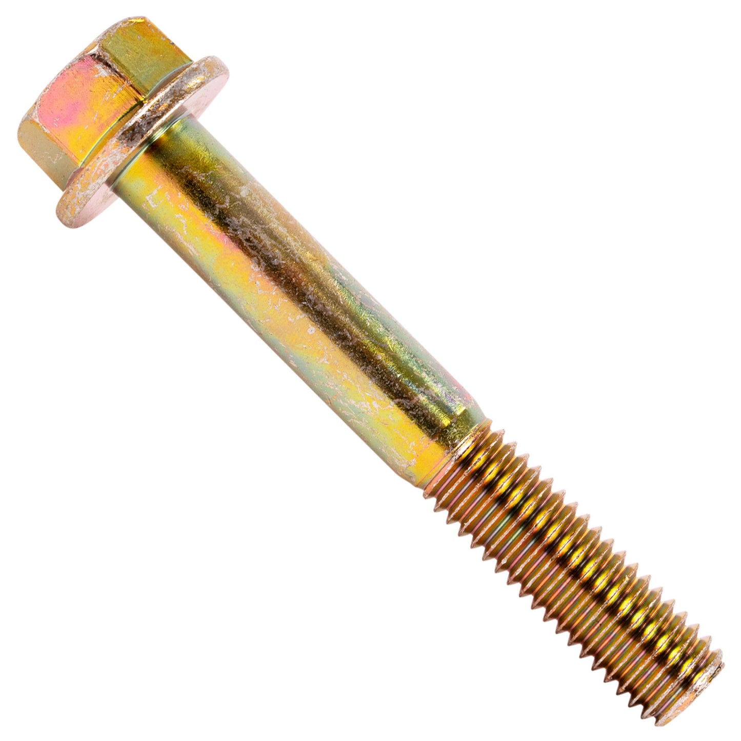 1/2"-13 x 3-1/2" Conquest Grade 8 Non-Serrated Flange Bolt - Zinc Yellow