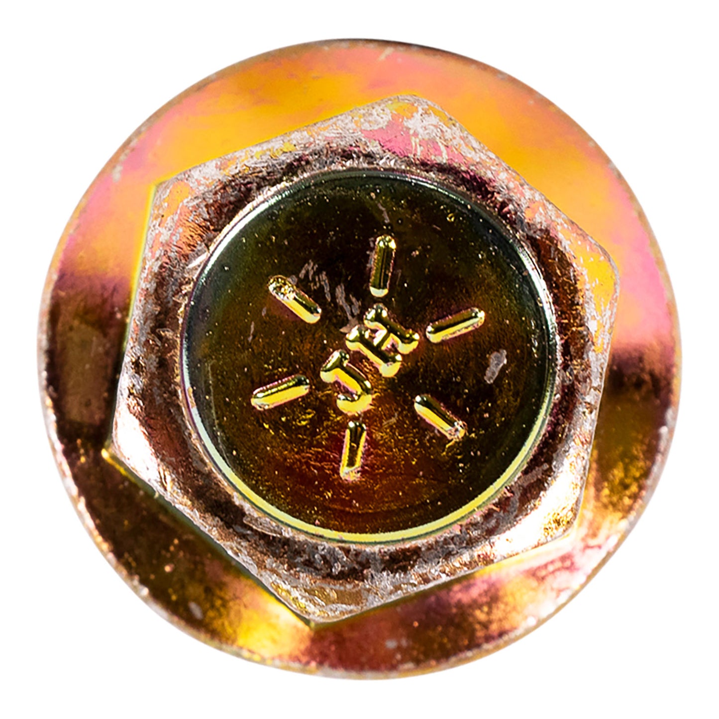 1/2"-13 x 3-1/2" Conquest Grade 8 Non-Serrated Flange Bolt - Zinc Yellow