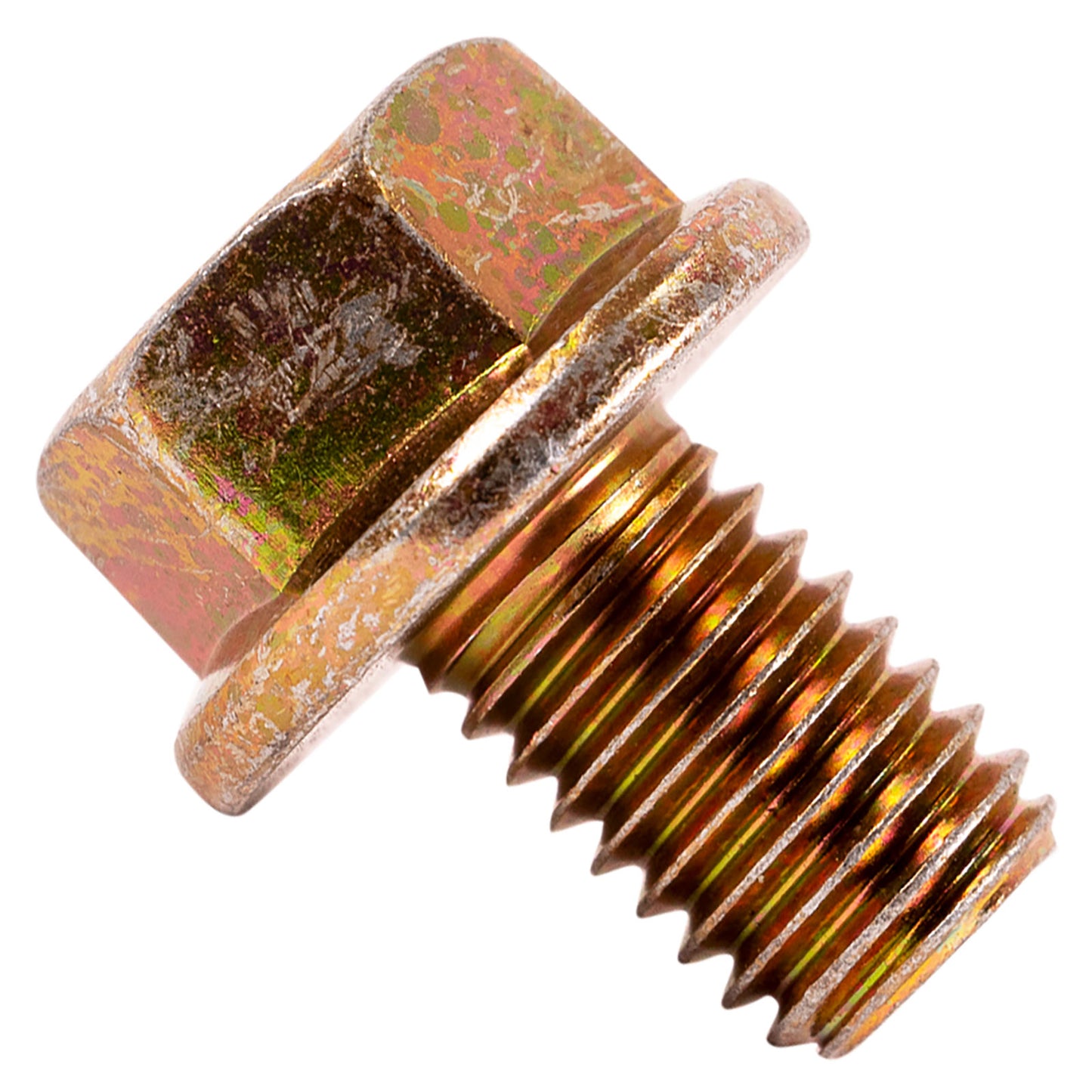 1/2"-13 x 3/4" Conquest Grade 8 Non-Serrated Flange Bolt - Zinc Yellow