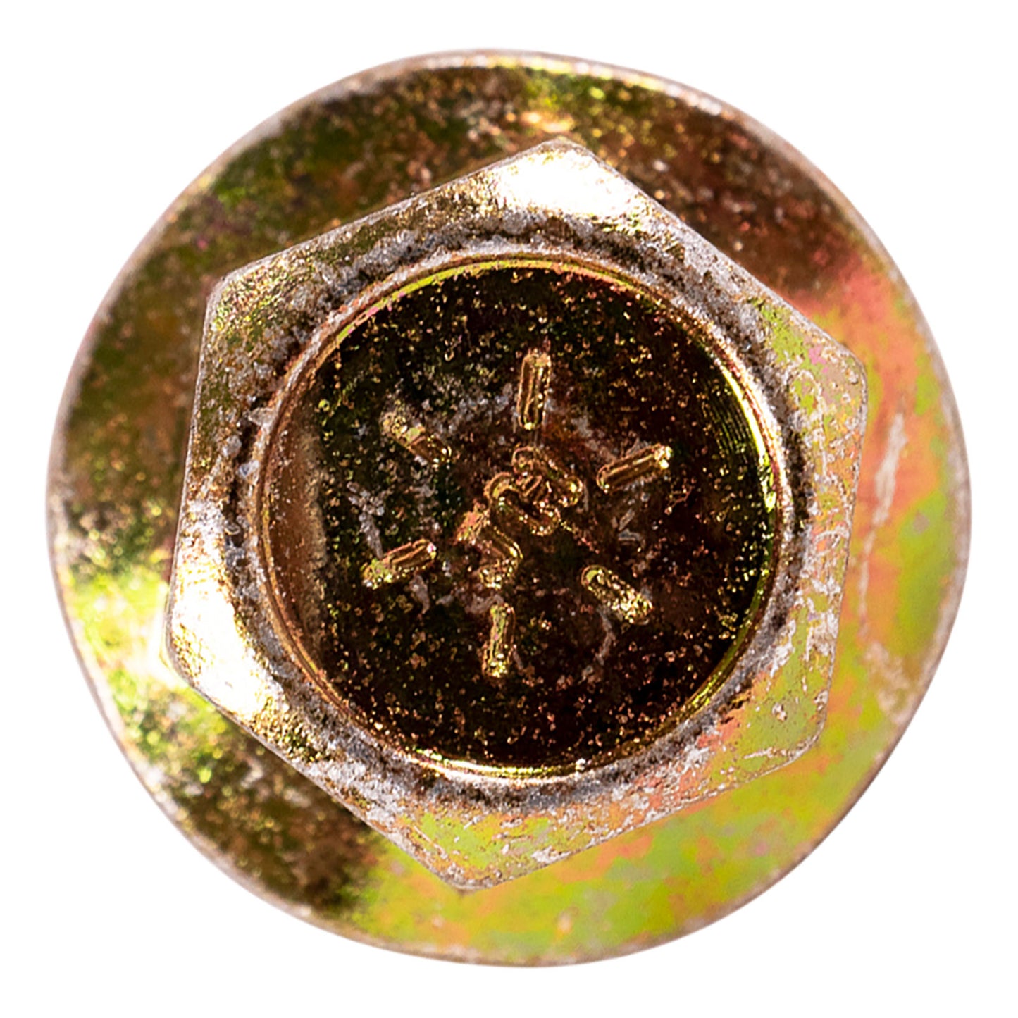 3/8"-16 x 1" Conquest Grade 8 Non-Serrated Flange Bolt - Zinc Yellow