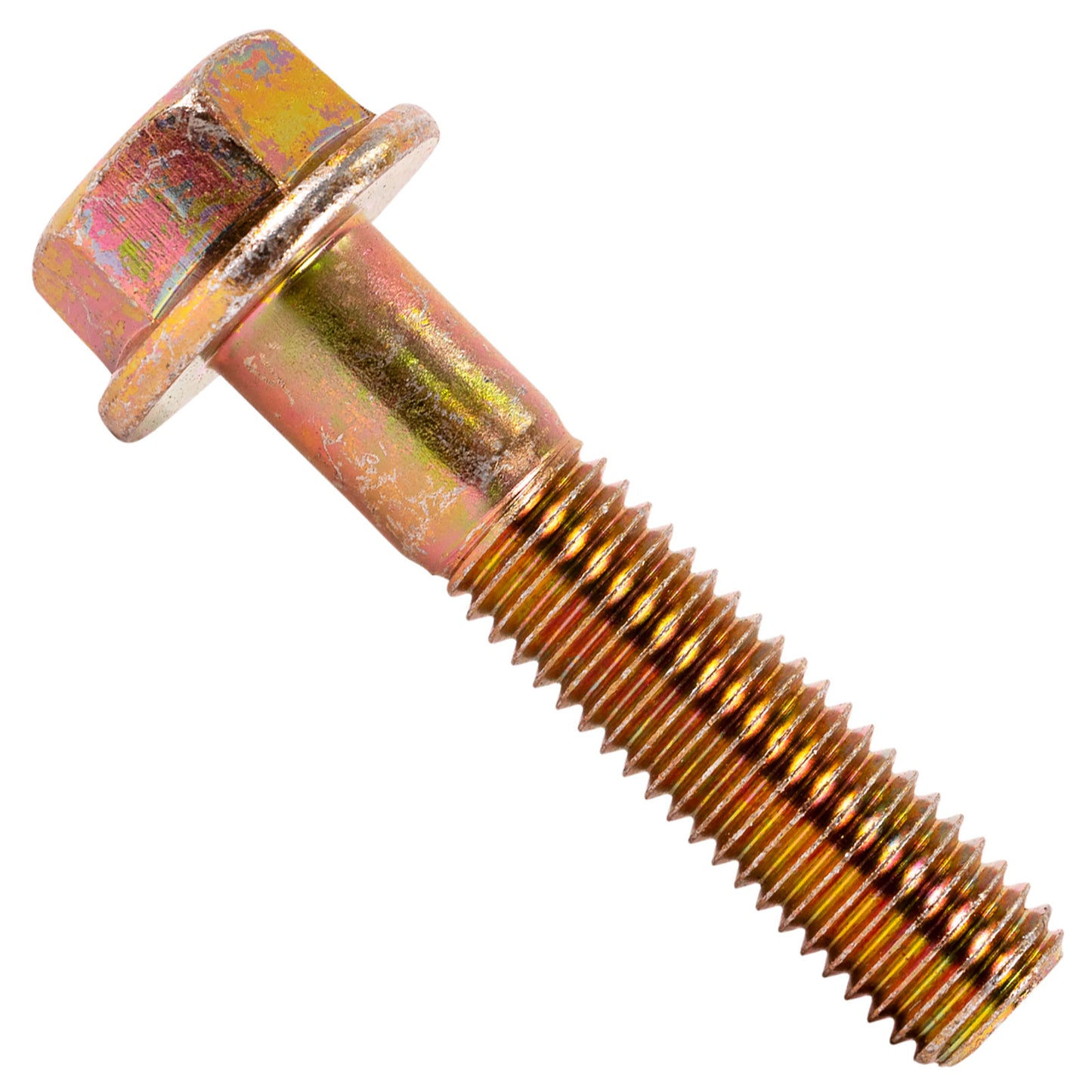 5/8"-11 x 3" Conquest Grade 8 Non-Serrated Flange Bolt - Zinc Yellow