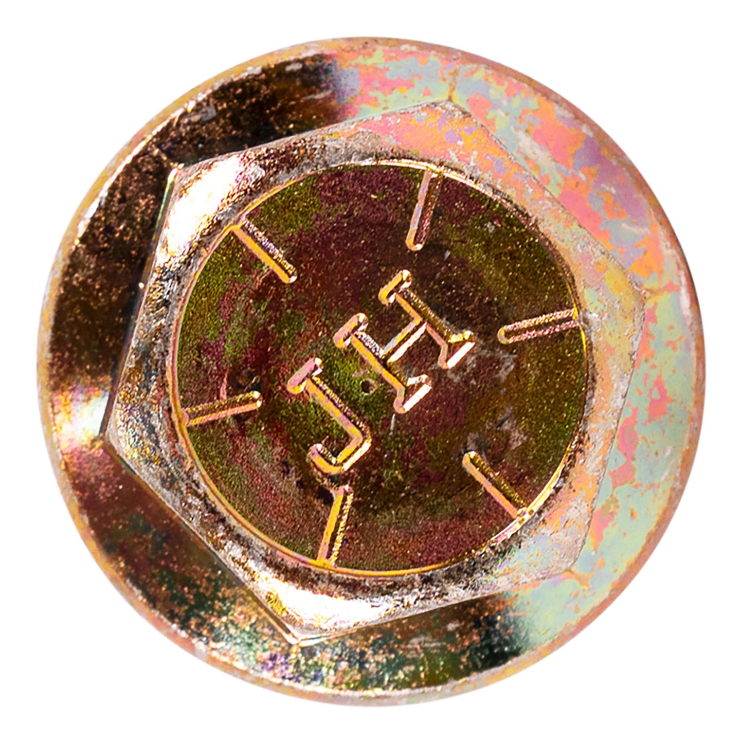 5/8"-11 x 3" Conquest Grade 8 Non-Serrated Flange Bolt - Zinc Yellow