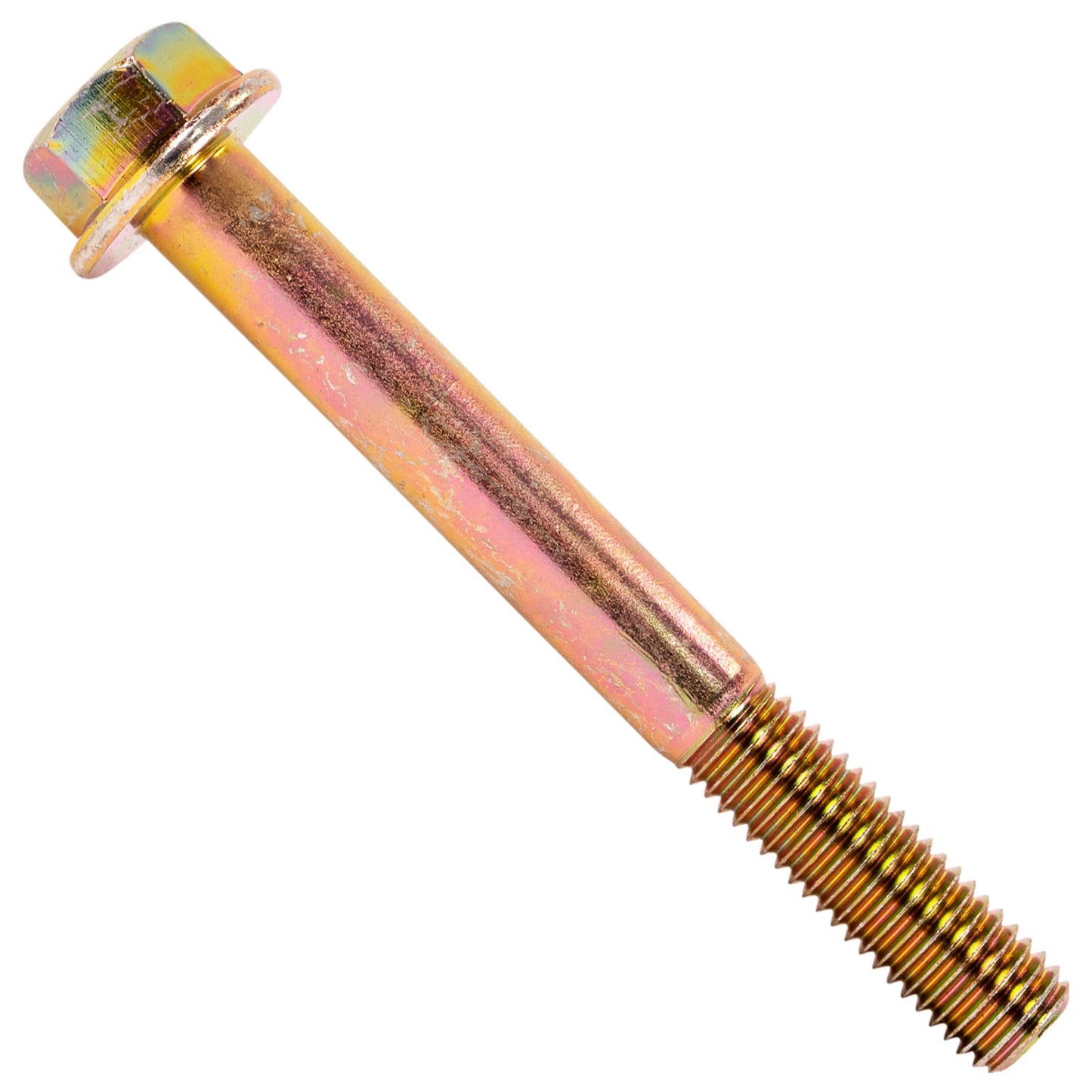 5/8"-11 x 5-1/2" Conquest Grade 8 Non-Serrated Flange Bolt - Zinc Yellow