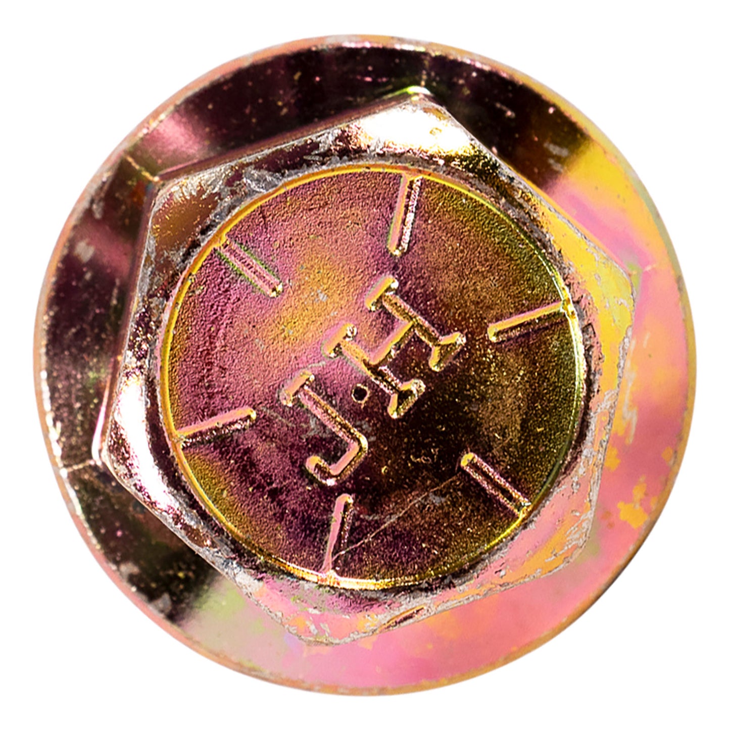 5/8"-11 x 5-1/2" Conquest Grade 8 Non-Serrated Flange Bolt - Zinc Yellow