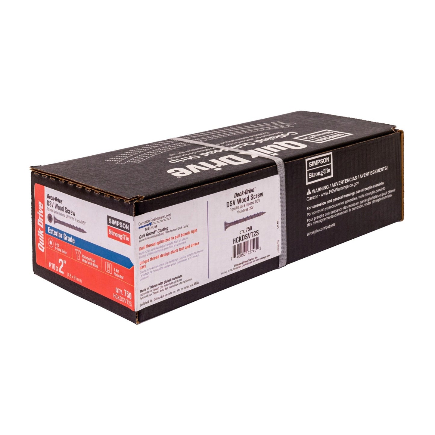 Simpson DSVT Tan Wood Screw packaging