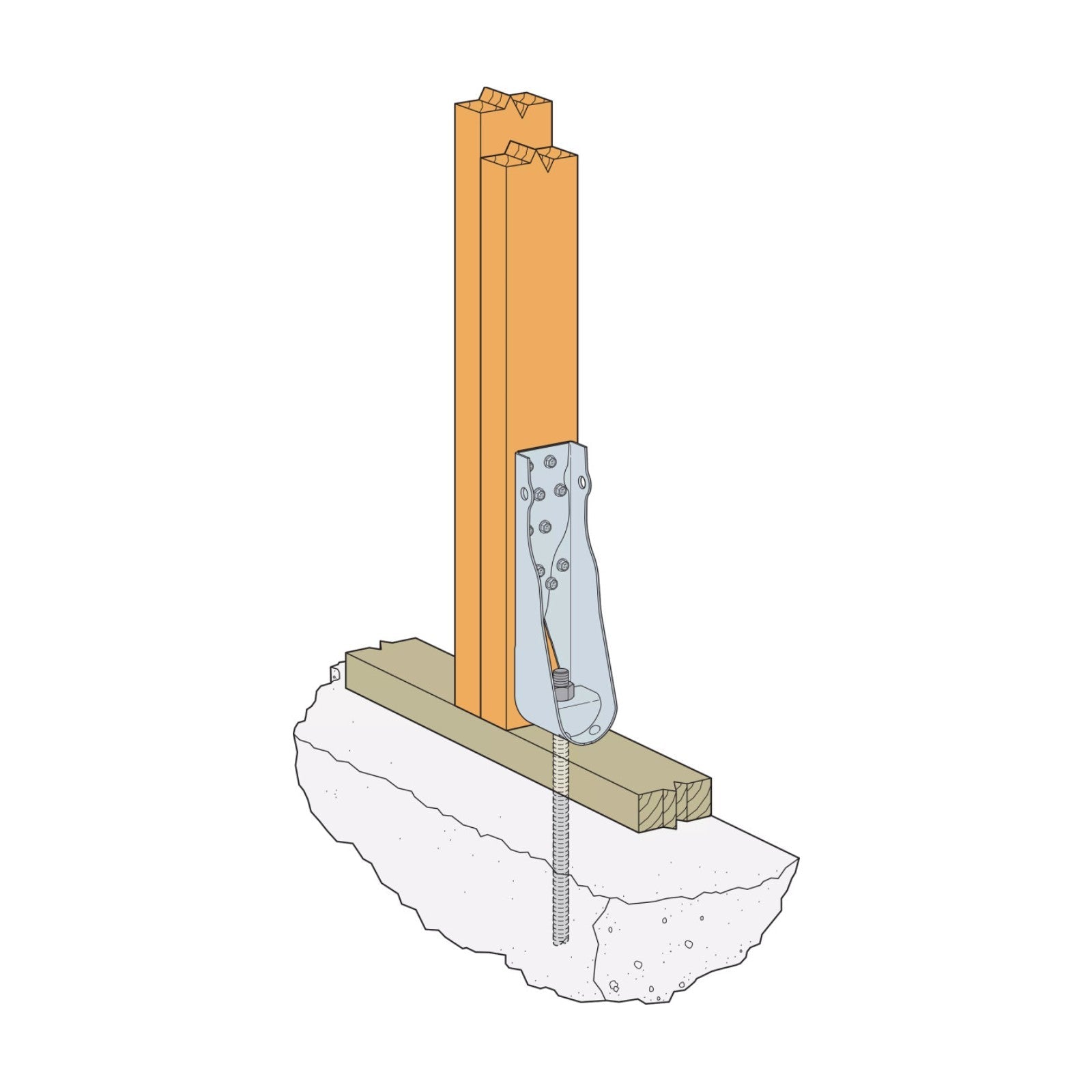 Simpson HDUE5 11-5/16" Predeflected Holdown