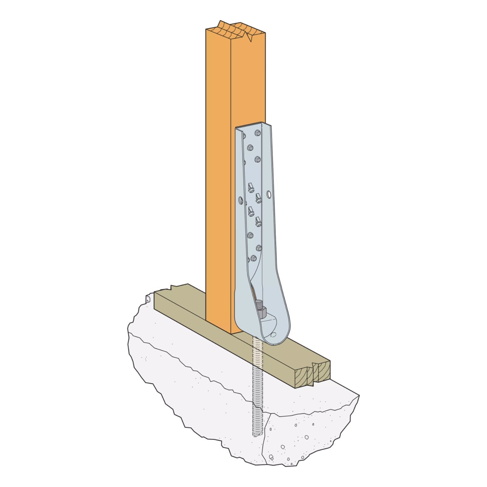 Simpson HDUE9 17-3/8" Predeflected Holdown