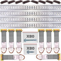 E Track Tie Down Rail Kit | Grey