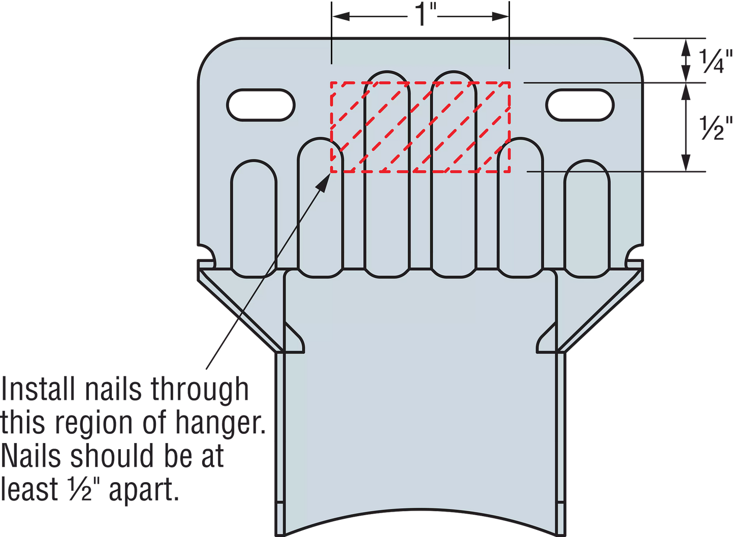 Simpson HF24N 2x4 Panelized Construction Hanger - G90 Galvanized