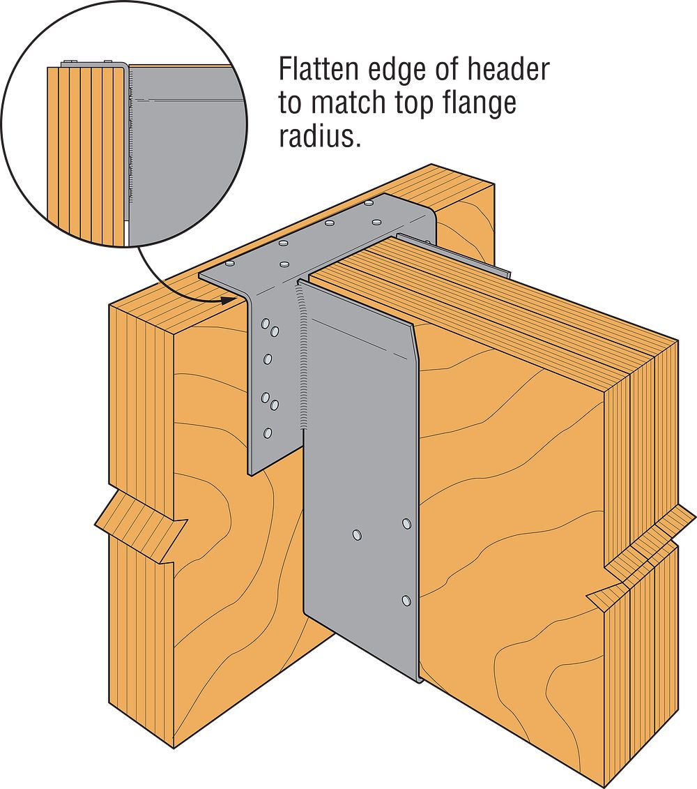 Simpson HGLTV Heavy Glulam Top-Flange Hanger