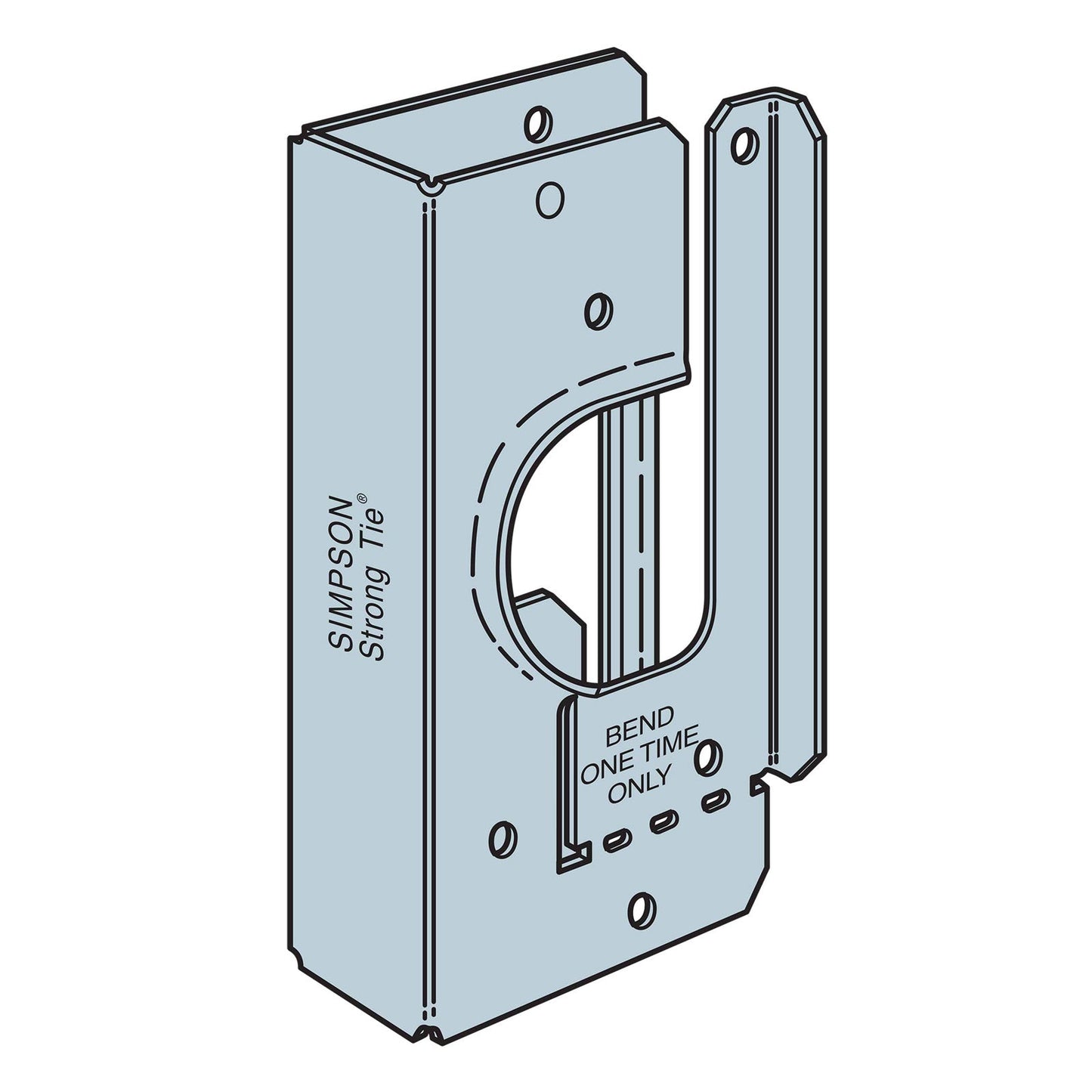 Simpson HSS2-2KT Heavy Stud Shoe Illustration