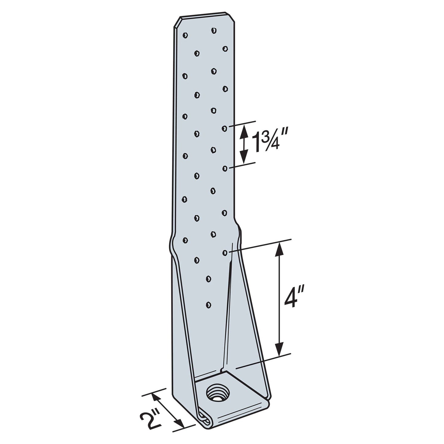 Simpson HTT5HDG Heavy Tension Tie Illustration