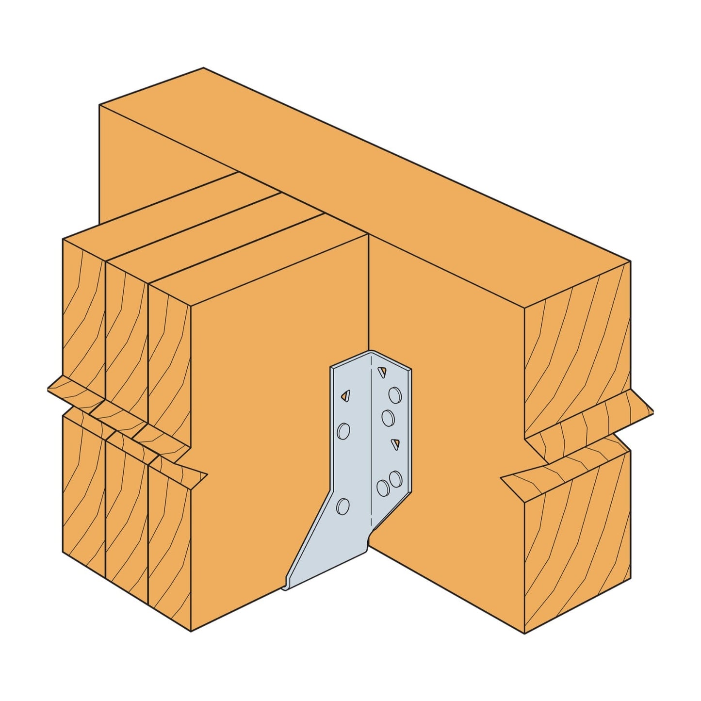 Simpson HU26-3 installation