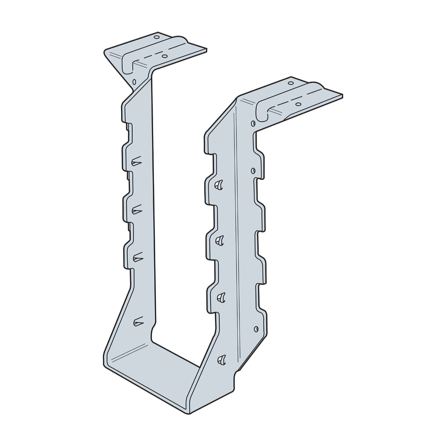 Simpson HUSTF Top Flange Face Mount Hanger illustration