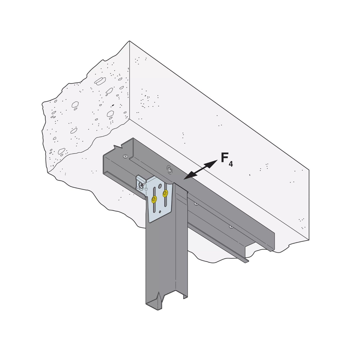Simpson HWSC Head of Wall Side of Clip Connector