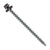 #10 x 3 inch Kwikseal Woodbinder Metal Roofing Screw Charcoal Gray Pkg 250