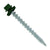 #10 x 2 inch Kwikseal Woodbinder Metal Roofing Screw Forest Green Pkg 250