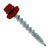 #10 x 112 inch Kwikseal Woodbinder Metal Roofing Screw Rustic Red Pkg 250