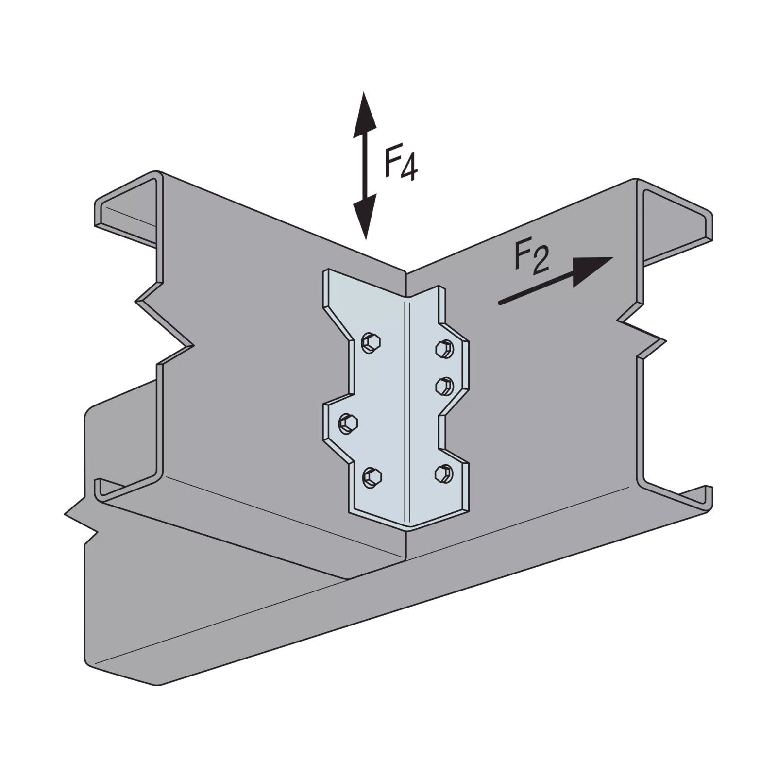 Simpson L Reinforcing Angle installation
