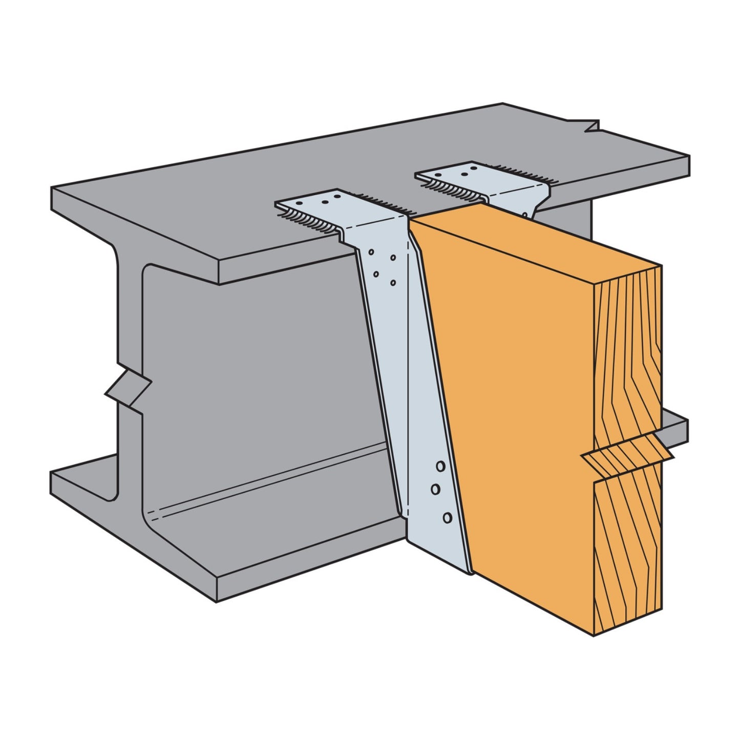 Simpson LBAZ Top Flange Joist Hanger installation