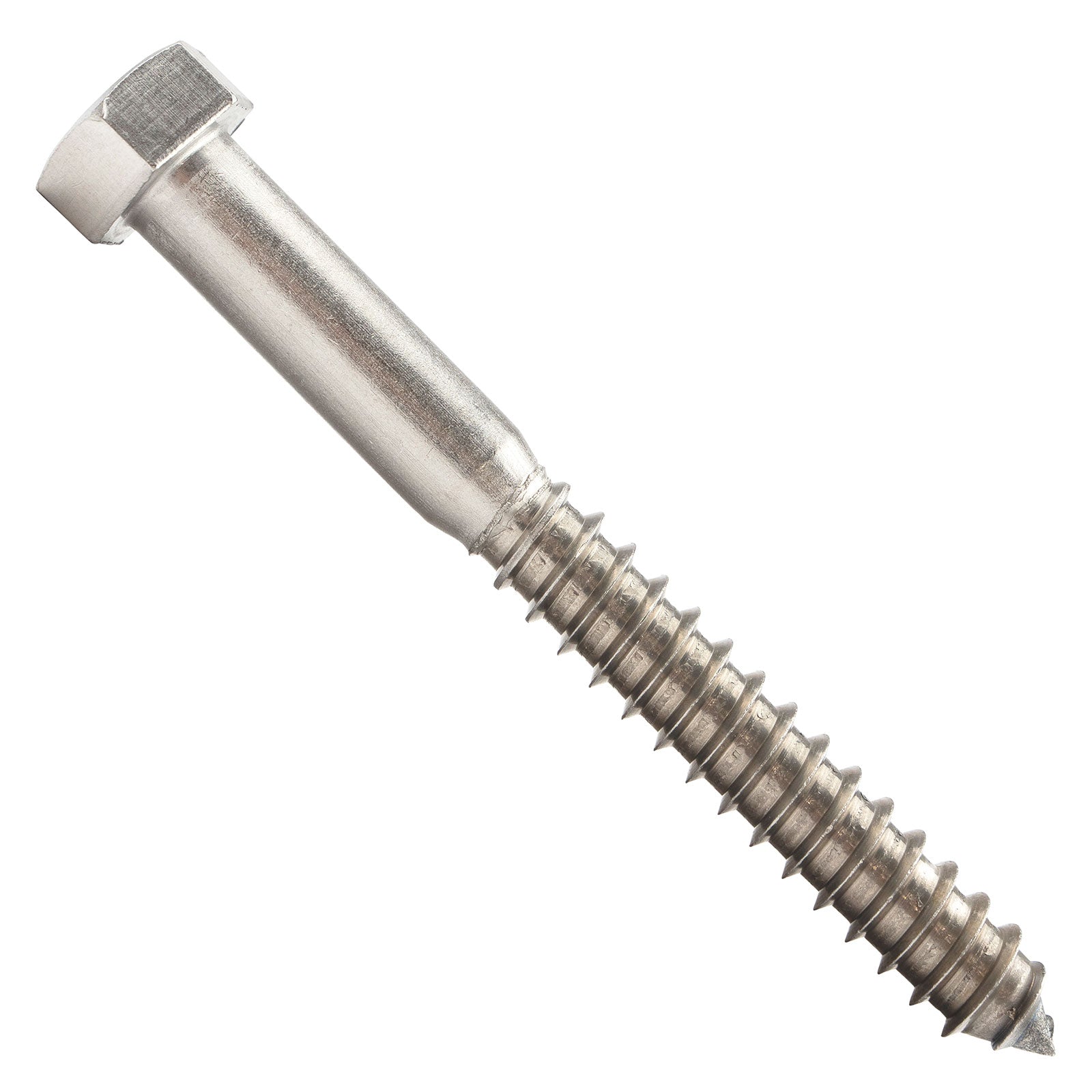 1/2"-6 x 4-1/2" Conquest Hex Head Lag Bolt for Wood - 304 Stainless Steel