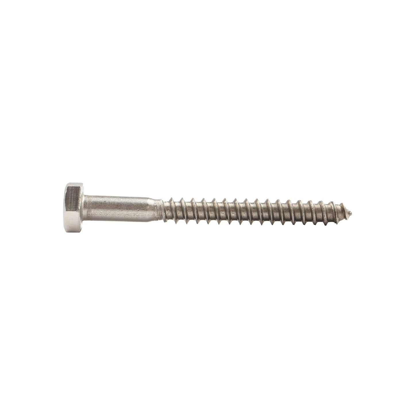 1/4"-10 x 2-1/2" Conquest Hex Head Lag Bolt for Wood - 304 Stainless Steel
