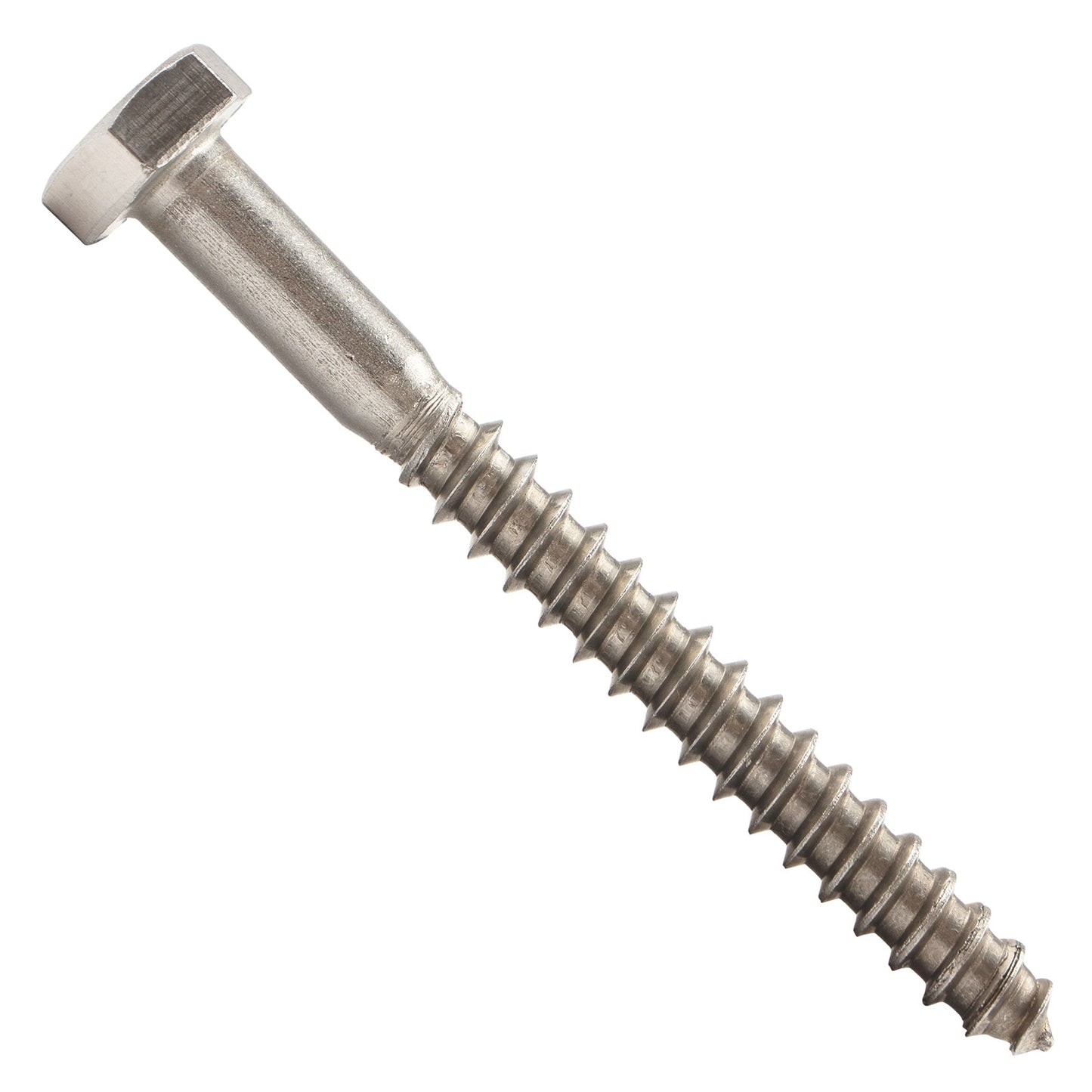 1/4"-10 x 2-1/2" Conquest Hex Head Lag Bolt for Wood - 304 Stainless Steel