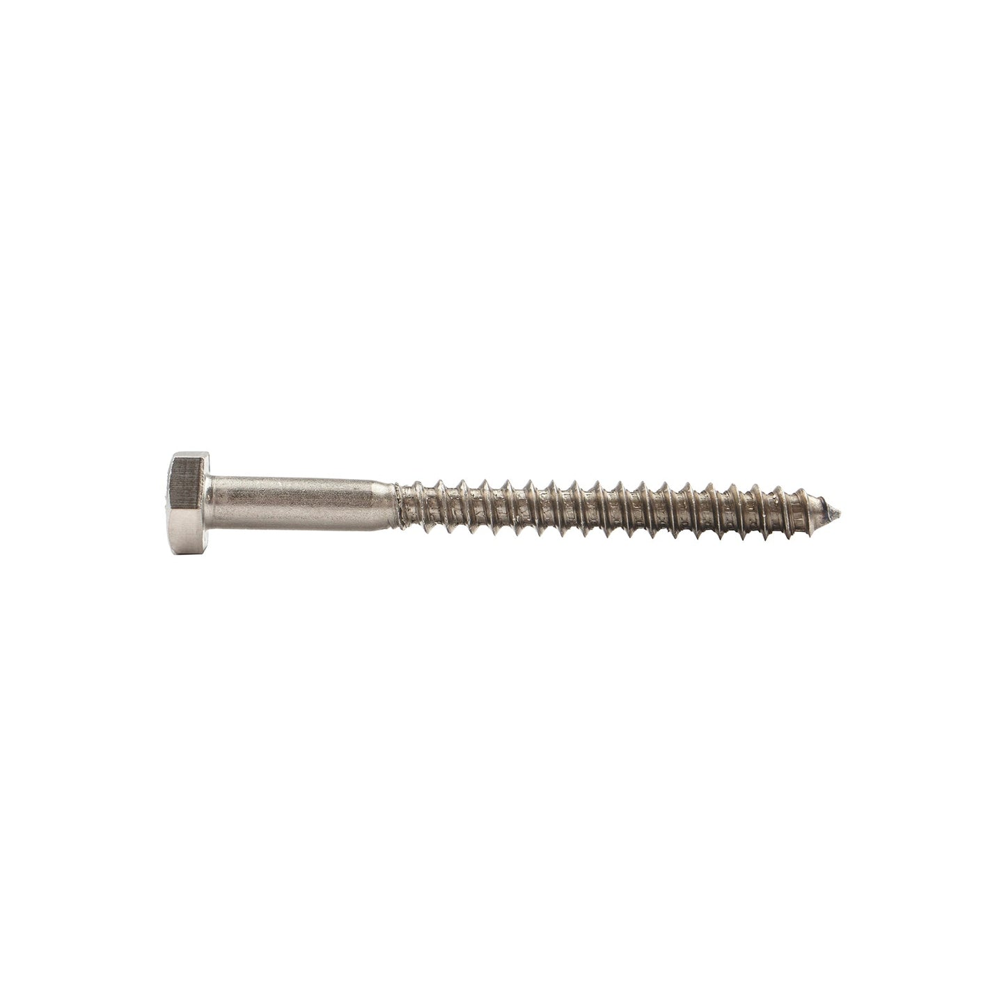 1/4"-10 x 2-3/4" Conquest Hex Head Lag Bolt for Wood - 304 Stainless Steel