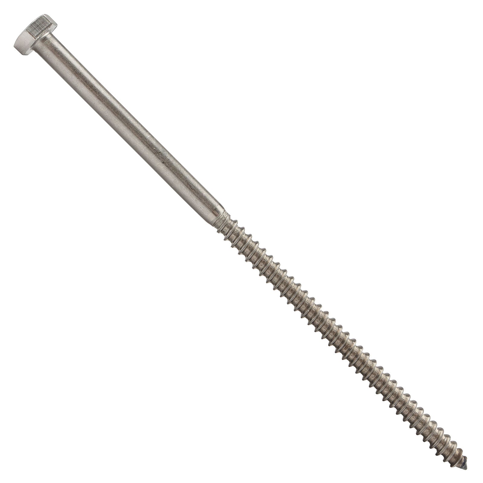 1/4"-10 x 6" Conquest Hex Head Lag Bolt for Wood - 304 Stainless Steel