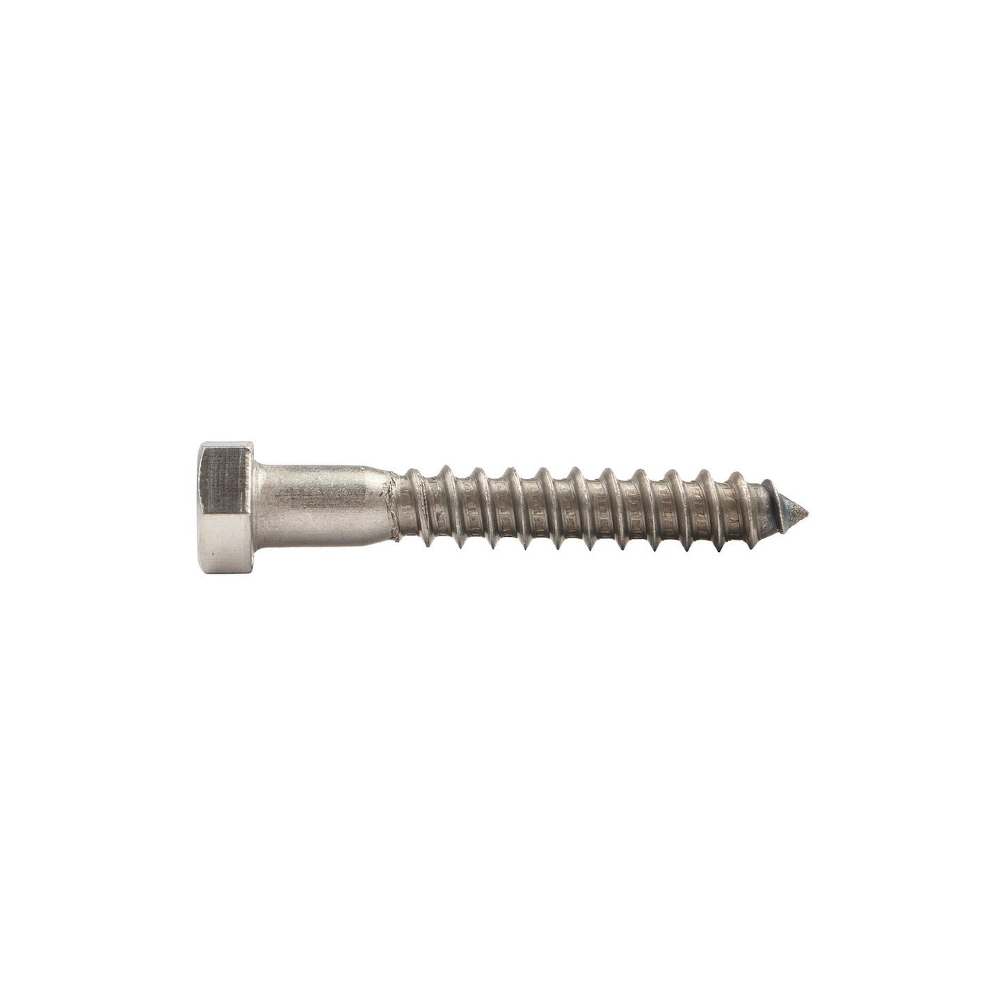 3/8"-7 x 2-1/2" Conquest Hex Head Lag Bolt for Wood - 304 Stainless Steel