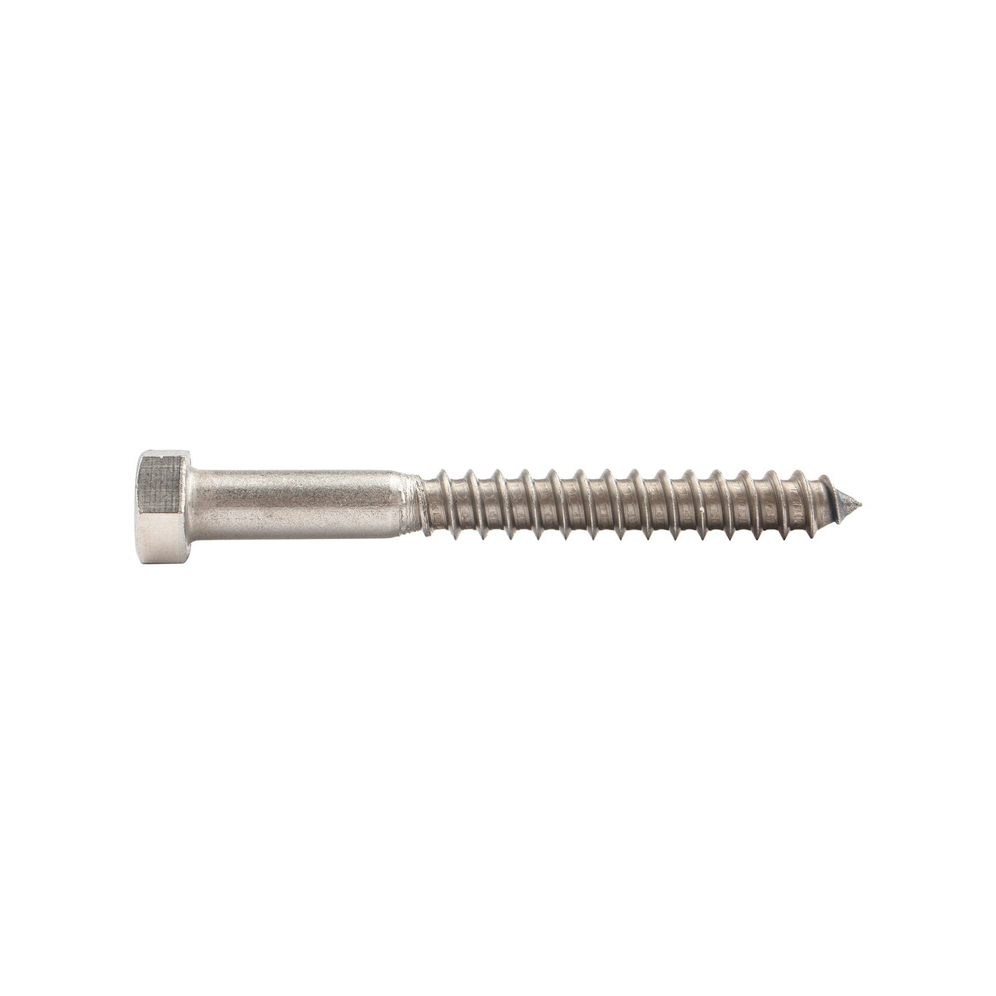3/8"-7 x 3-1/2" Conquest Hex Head Lag Bolt for Wood - 304 Stainless Steel