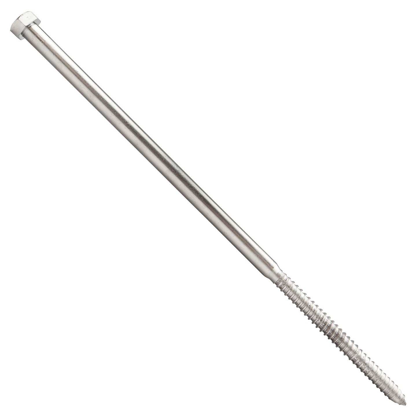 5/8"-5 x 18" Conquest Hex Head Lag Bolt for Wood - 304 Stainless Steel