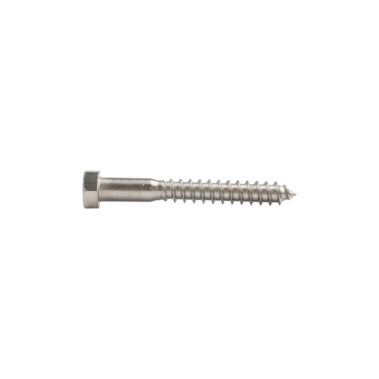 3/8"-7 x 3" Conquest Hex Head Lag Bolt for Wood - 316 Stainless Steel