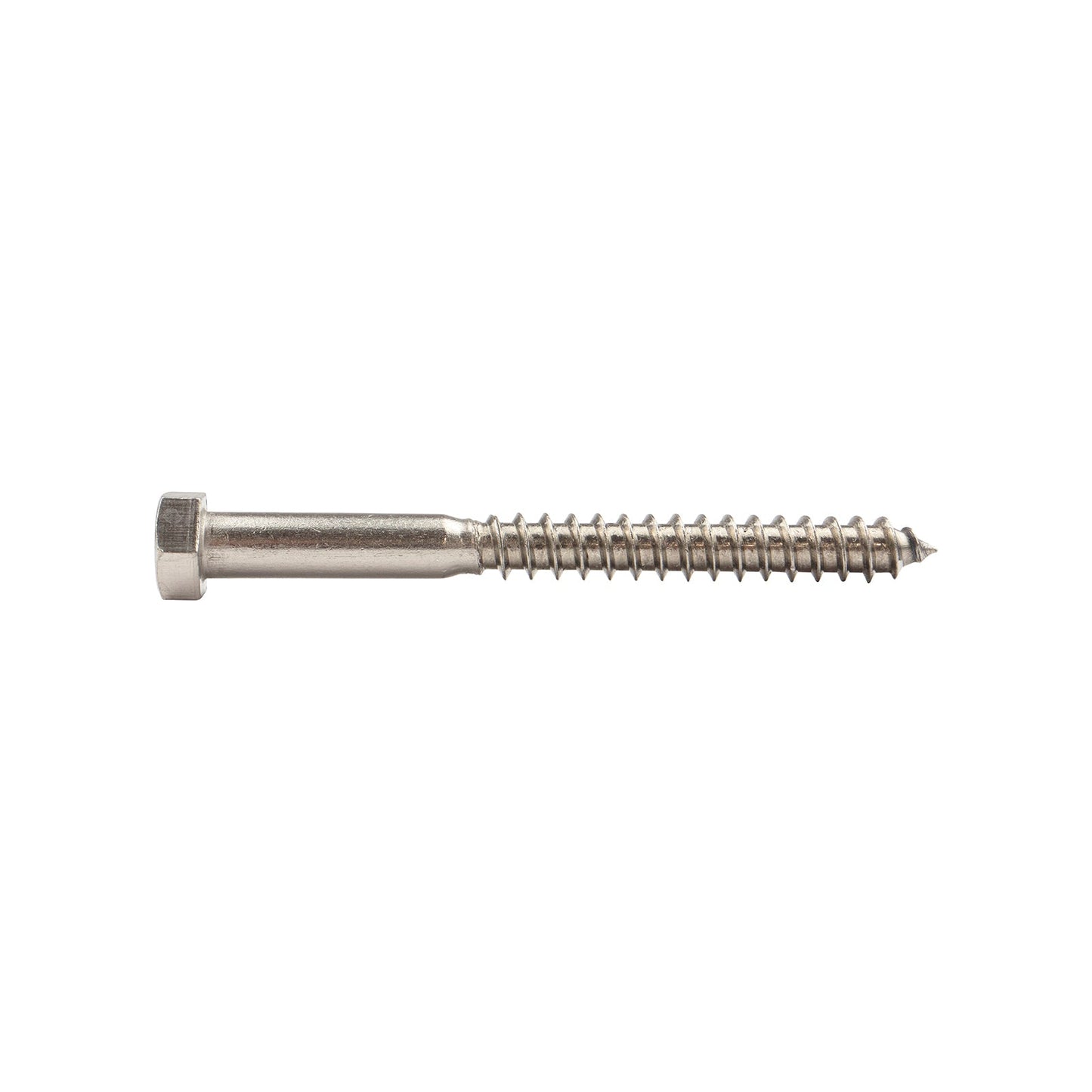 3/8"-7 x 4" Conquest Hex Head Lag Bolt for Wood - 316 Stainless Steel