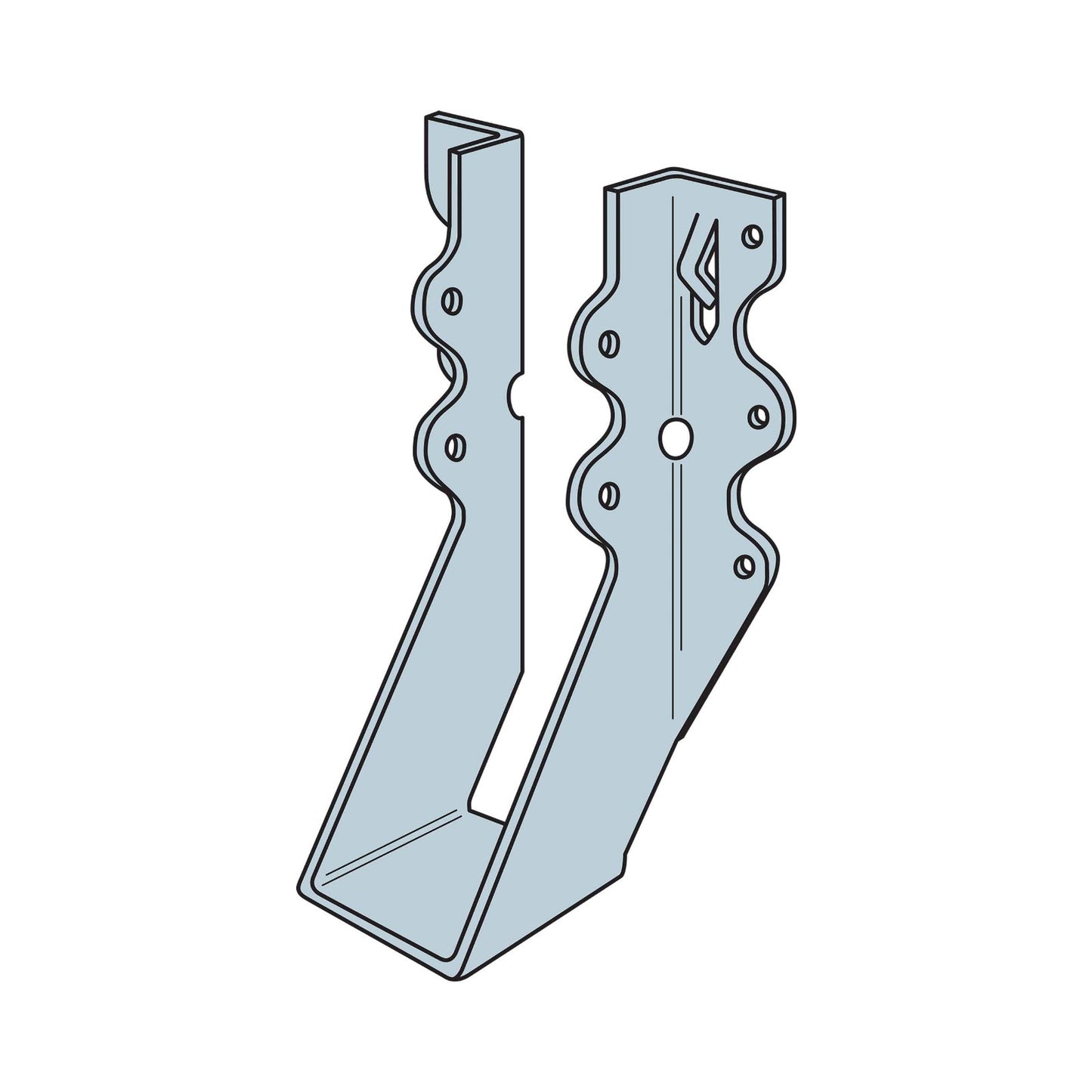 Simpson LU26 2x6 Face Mount Joist Hanger illustration