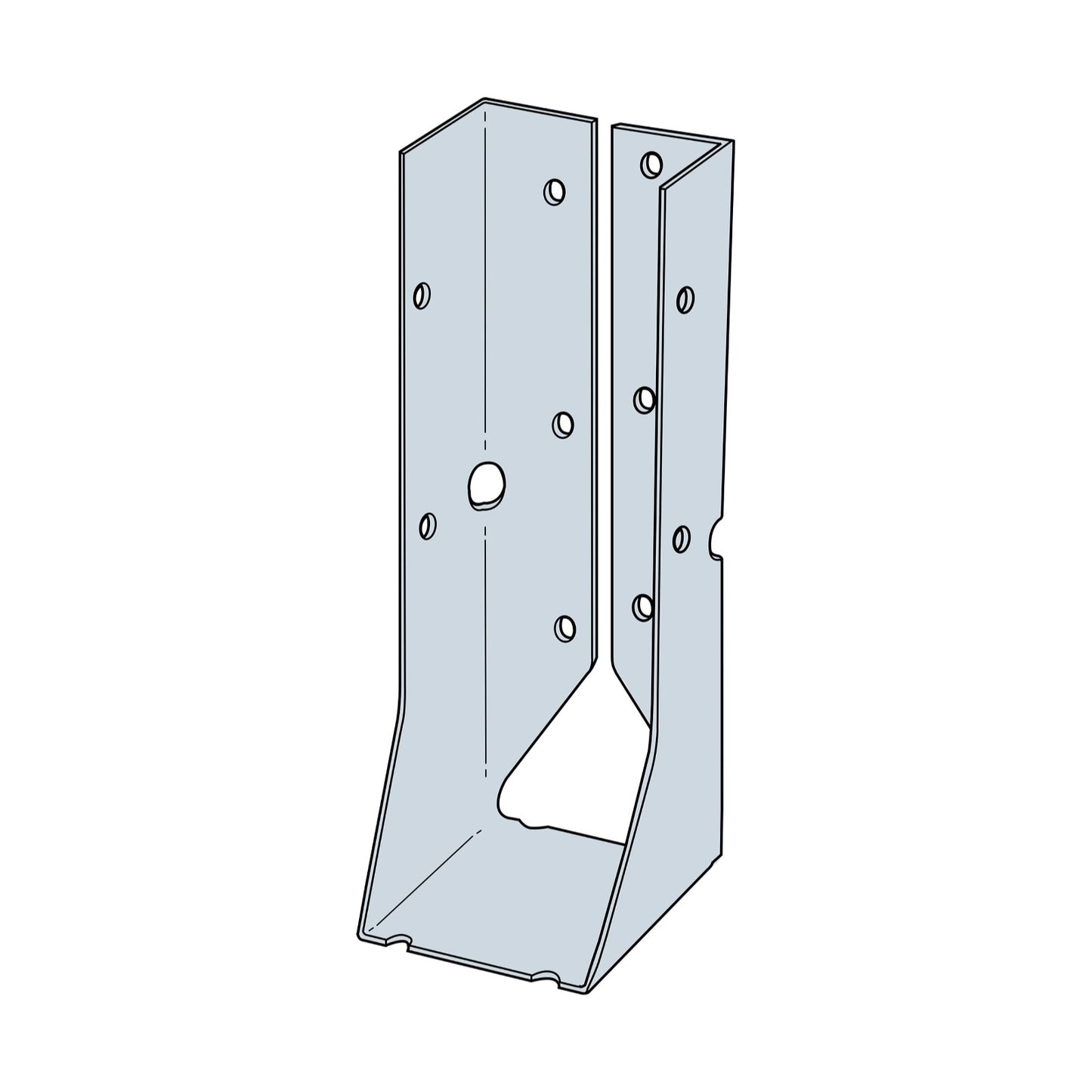 Simpson LUC26 2x6 Concealed Face Mount Hanger illustration