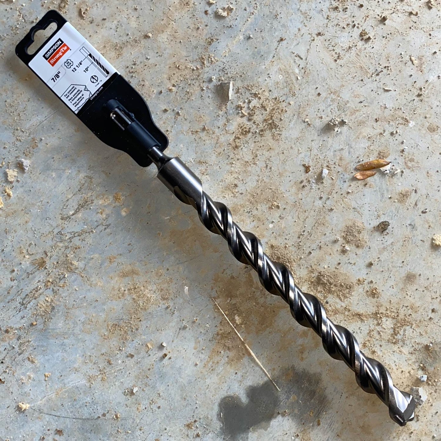 7/8" x 12" Simpson SDS-Plus Concrete Drill Bit, Carbide Tip, Pkg 1