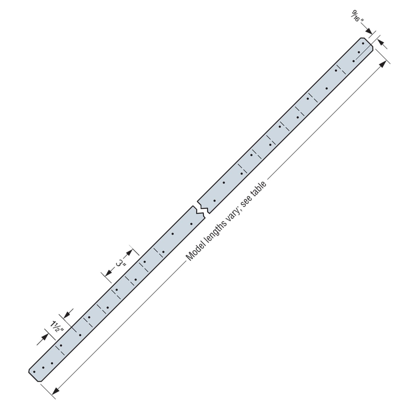 Simpson Strong-Tie 18in medium Strap Tie