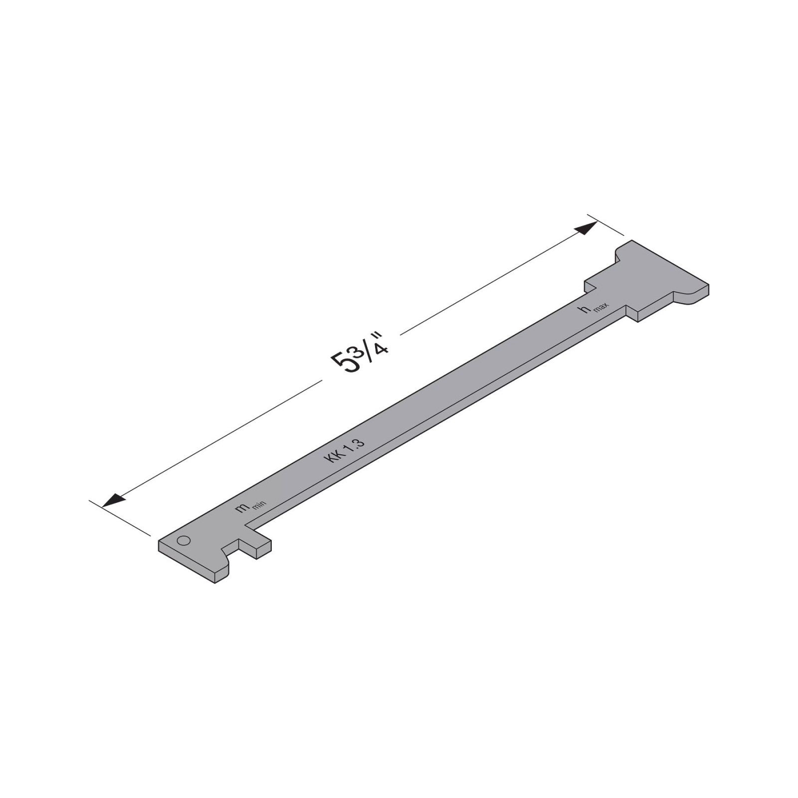 Simpson Strong-Tie MTLD Mass Timber Lifting Anchor Gauge dimensions