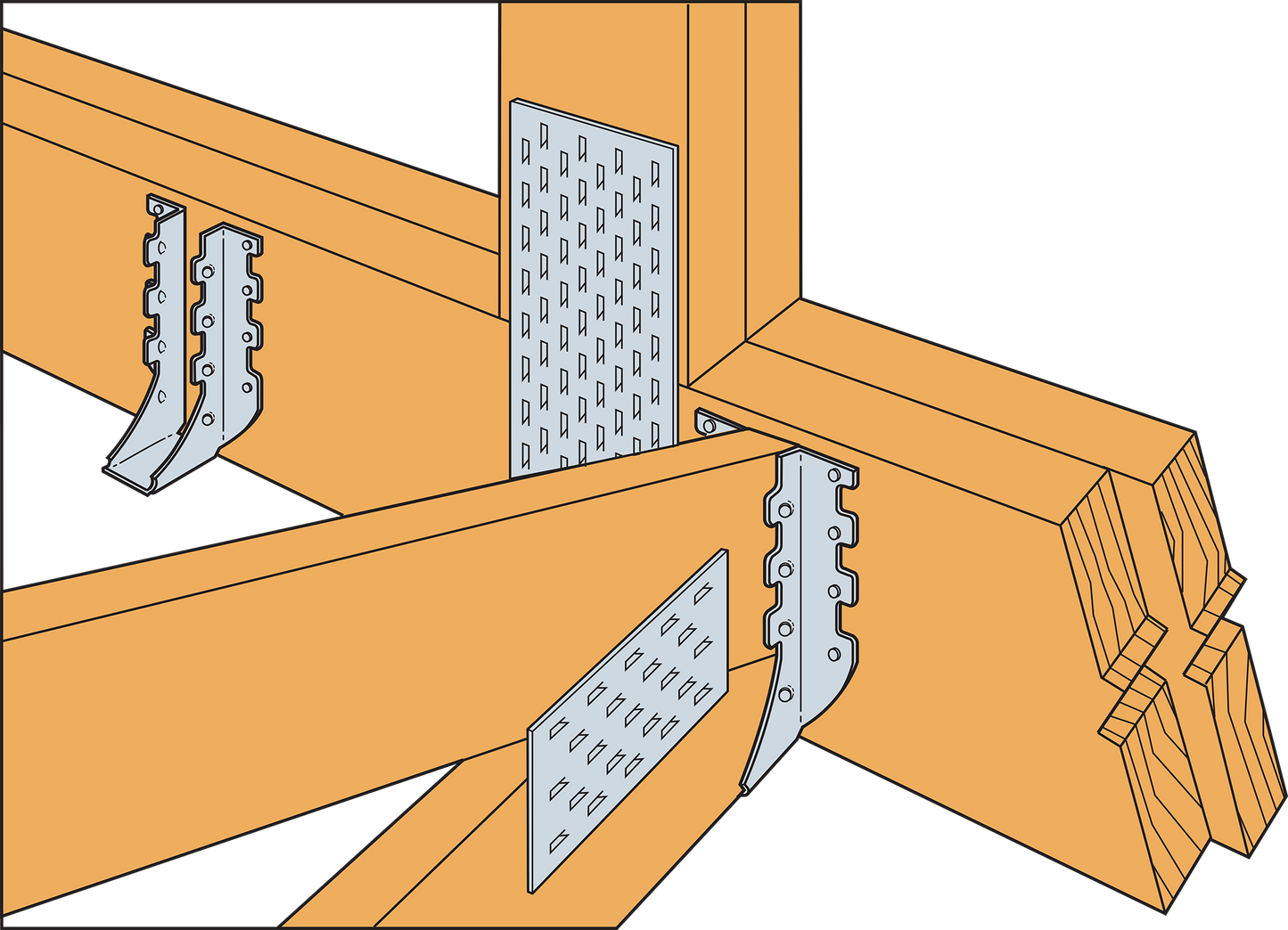 Simpson MUS26 2x6 Face Mount Joist Hanger - Galvanized