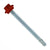 #12 x 212 inch Maxx Steelbinder Metal Roofing Screw Rustic Red Pkg 250
