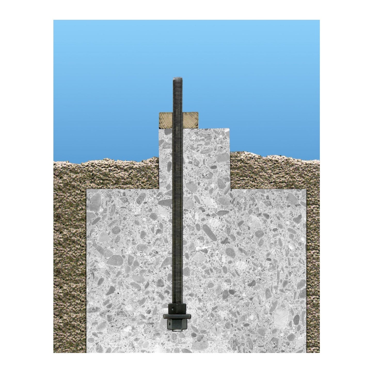 Simpson PAB Pre-assembled Anchor Bolt installation