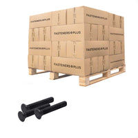 Conquest 3/8" x 2-1/4" Plow Bolt, #3 Head - Grade 5, Plain | Qty. 18,000 (Pallet)