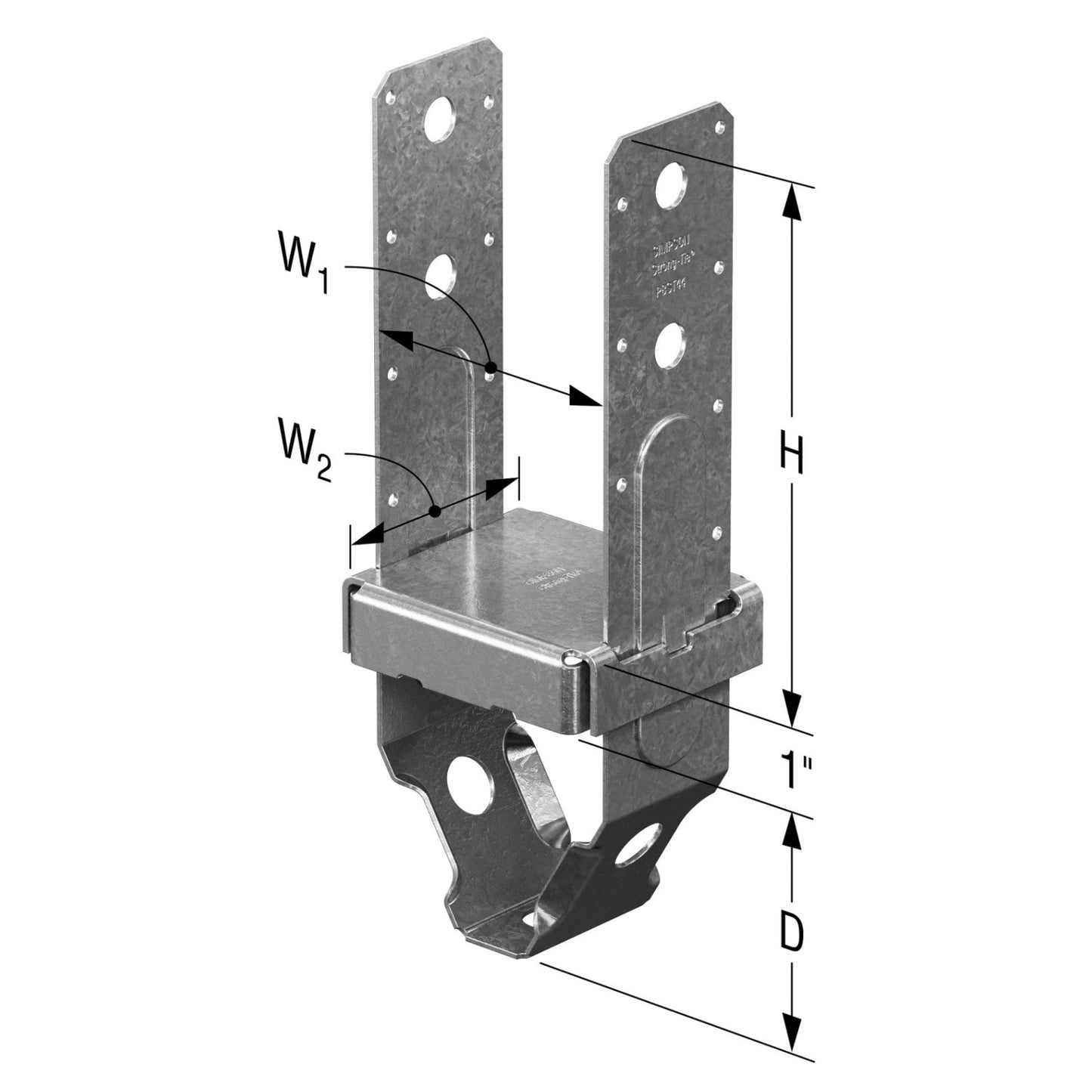 Simpson Strong-Tie PBST44Z Post Base Standoff specifications