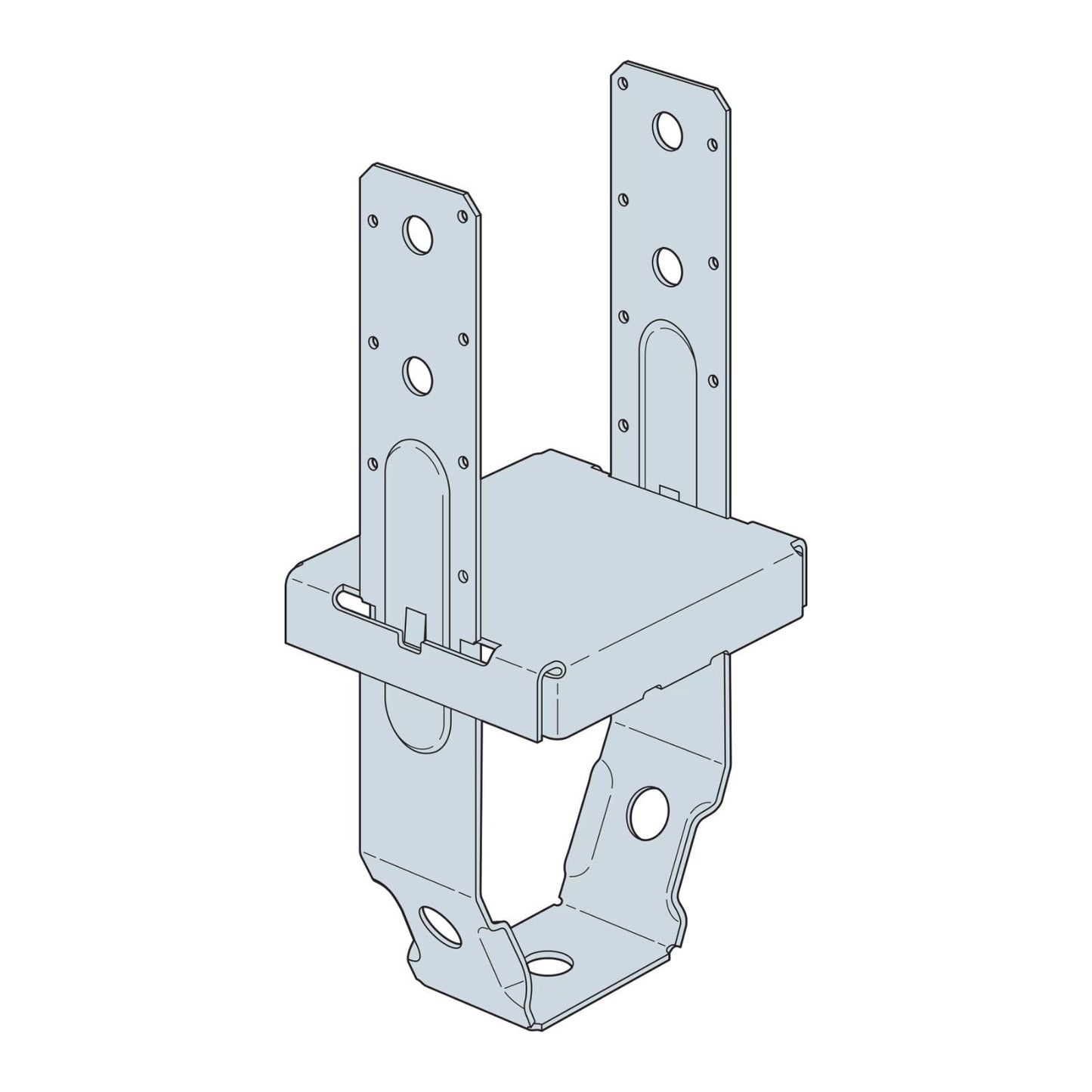 Simpson Strong-Tie PBST66Z 6x6 Post Base Standoff - ZMAX illustration