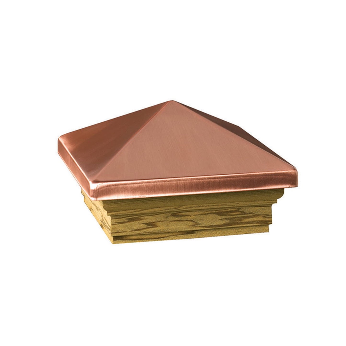 Deckorators 4x4 Victoria High Point Post Cap for Cedar w/Copper Finish