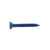 A single blue flat head Tapcon concrete screw with a T-25 star drive.