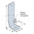 Simpson Strong-Tie PFC Post Frame Column Angle with black powder coat