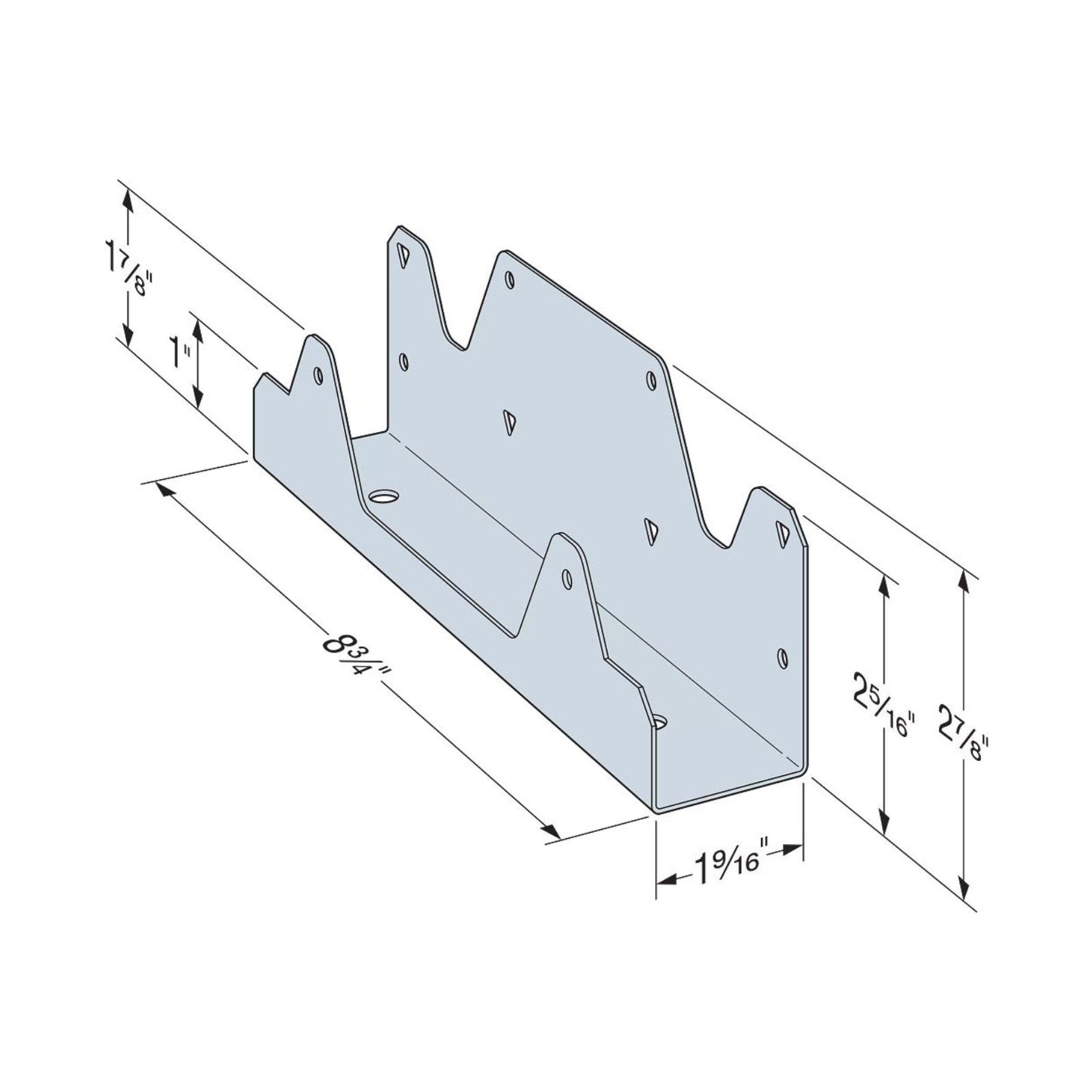 Simpson Strong-Tie PFPS24 Post-Frame Purlin Splice Connector illustration
