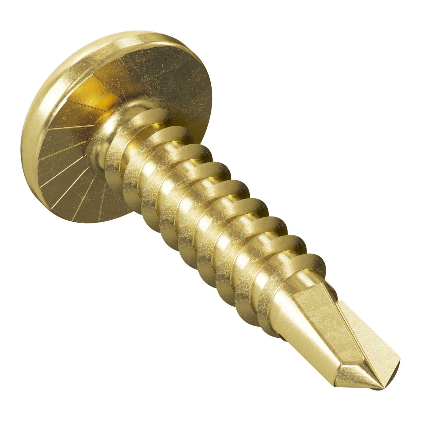 #8 x 3/4" Quik Drive PHSD Pan Head Framing-To-CFS Collated Screws, Yellow Zinc, Pkg 2500